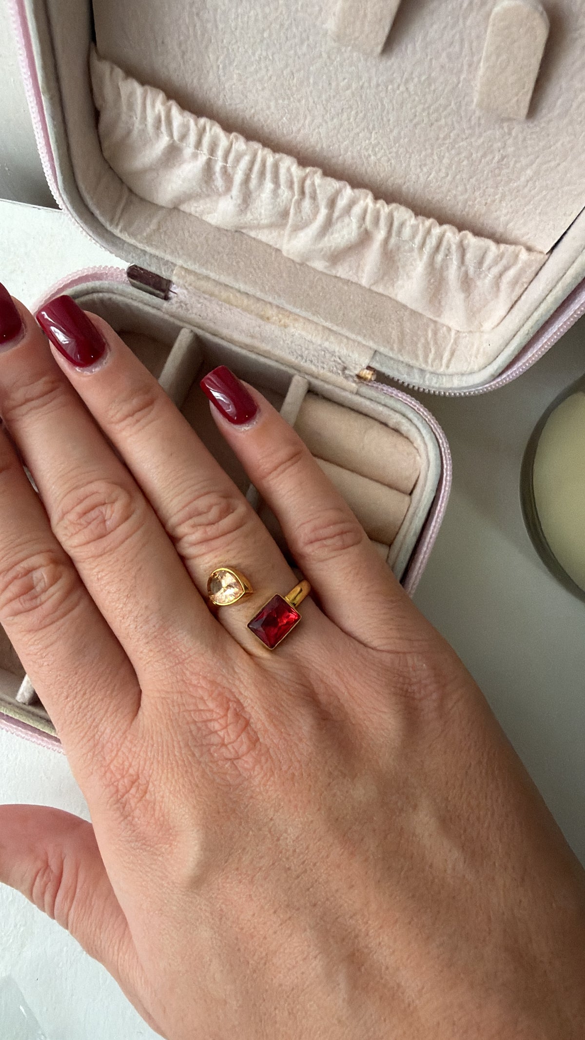 Anello burgundy