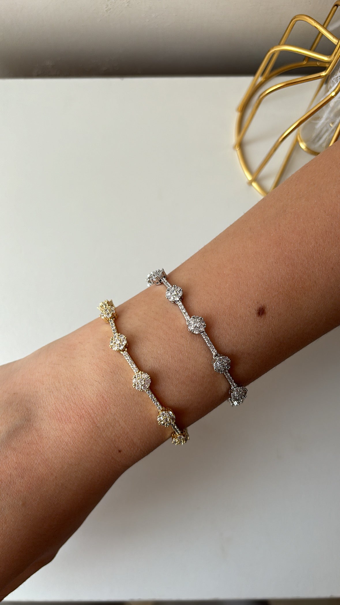 Bracciale tennis flower