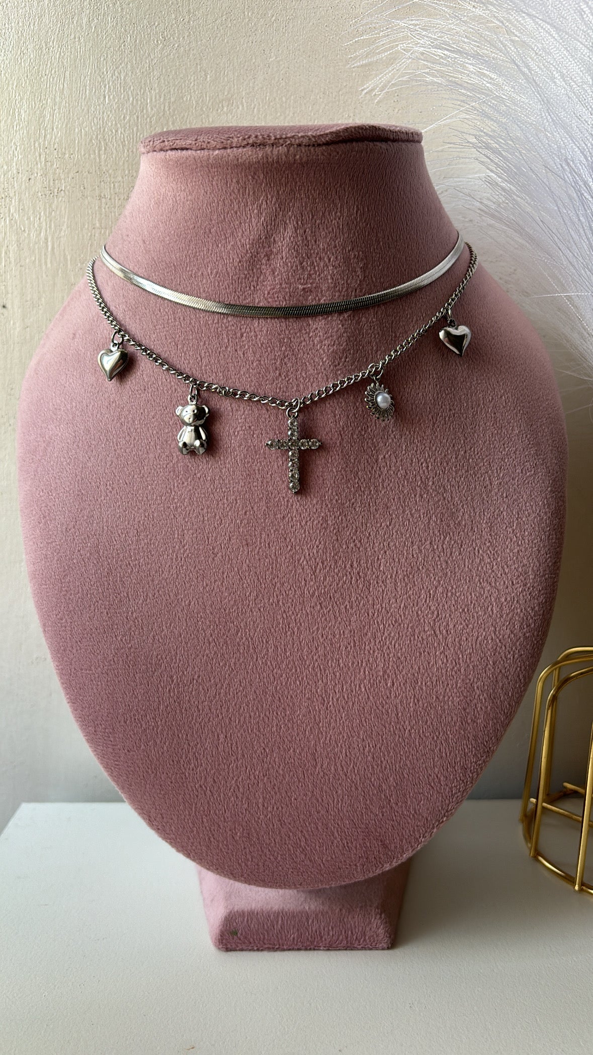 Collana snake multicharms