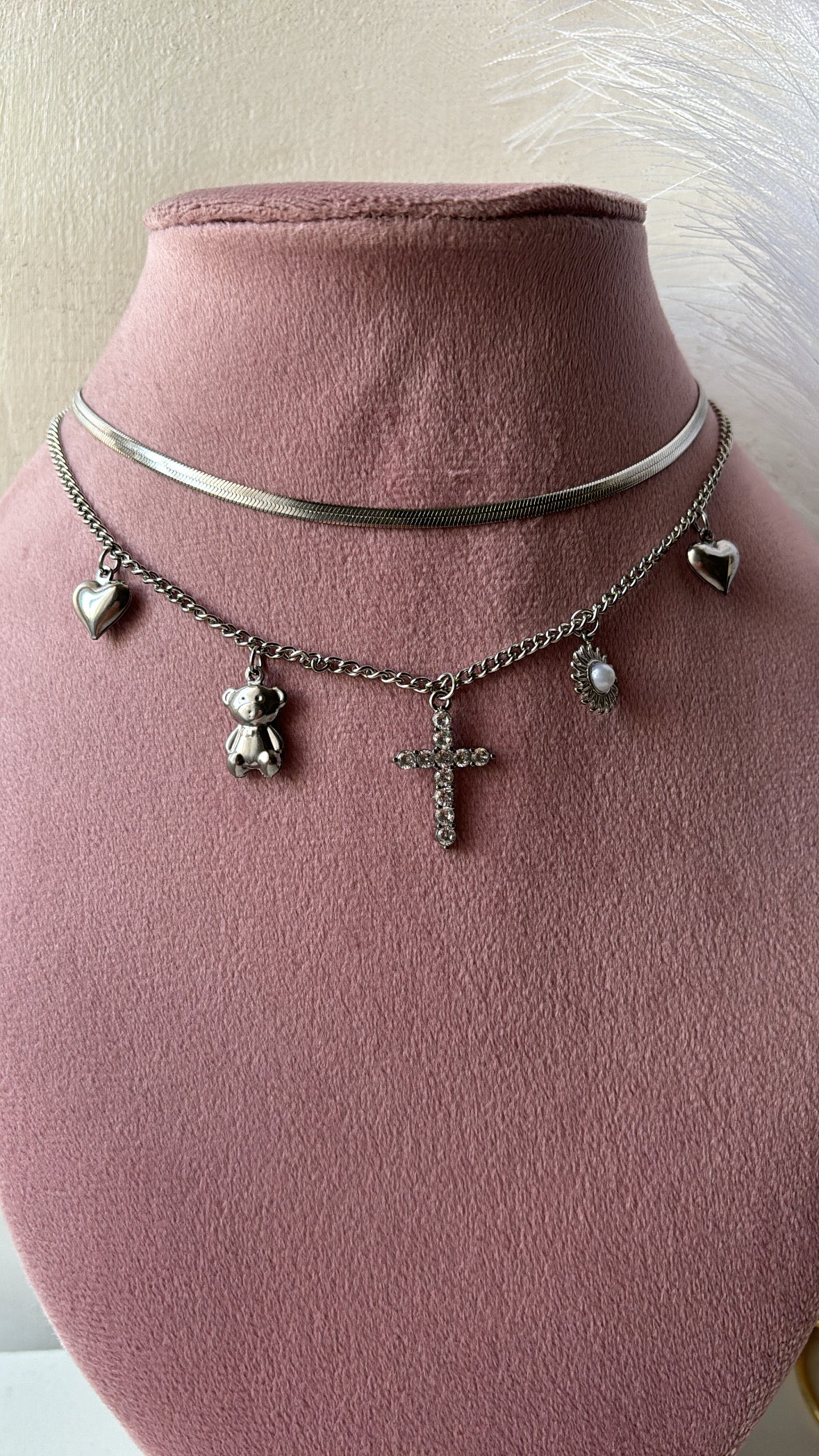 Collana snake multicharms