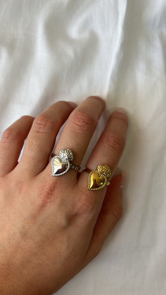 Anello cuore sacro