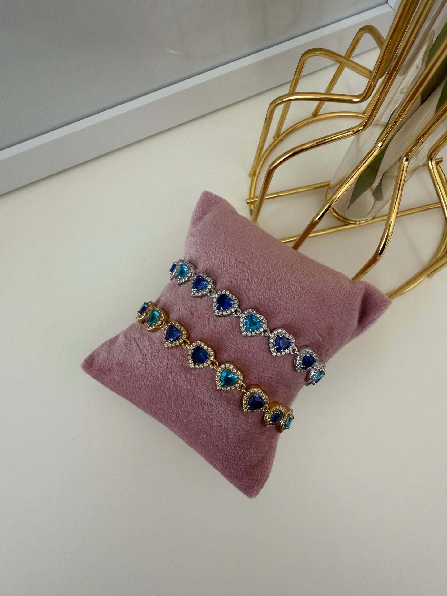 Bracciale amour azzurro
