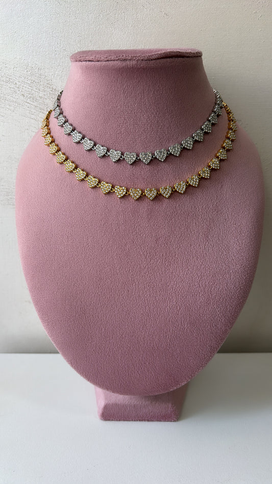 Collana cuori luxury