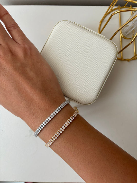 Bracciale tennis due fili