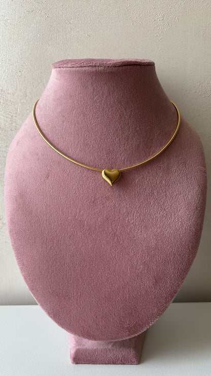 Collana rigida cuore