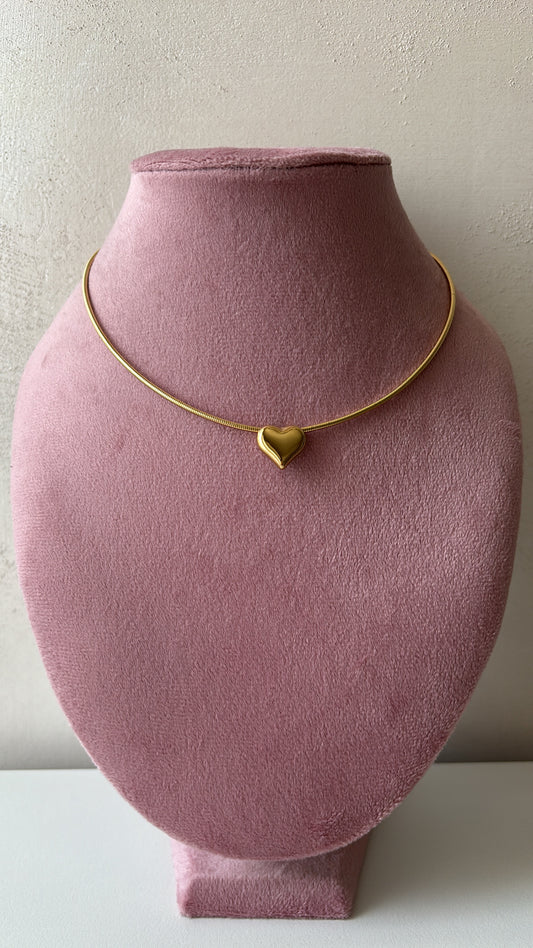 Collana rigida cuore