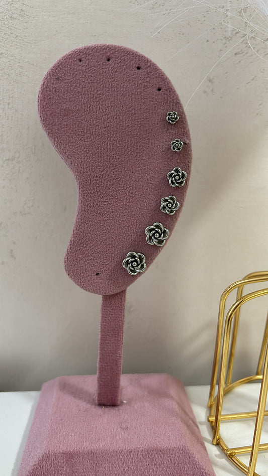 Set Orecchini rose a lobo