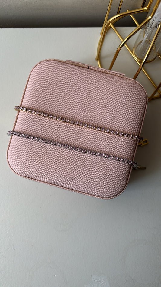 Bracciale tennis rosa