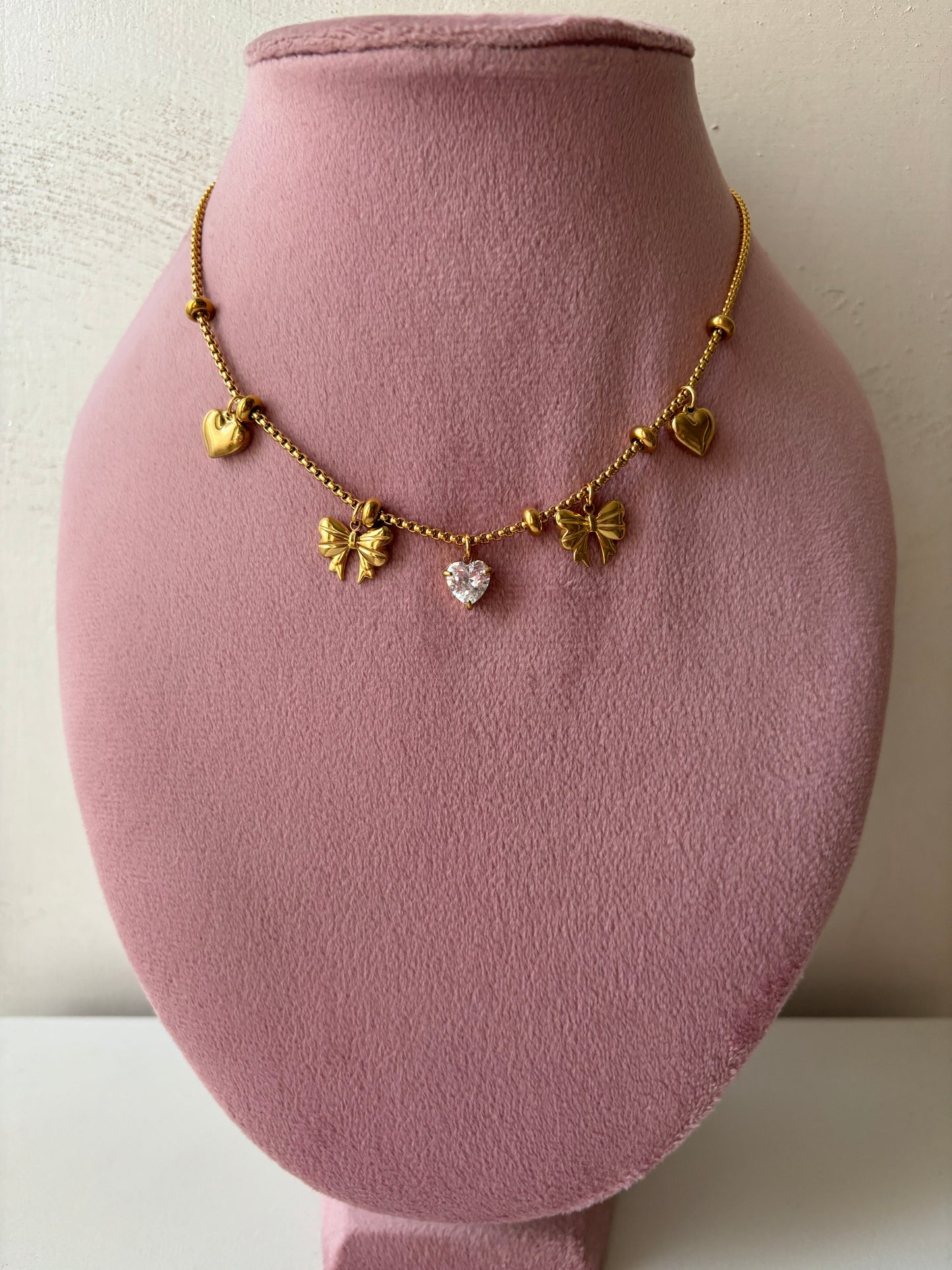 Collana fiocchi pendenti