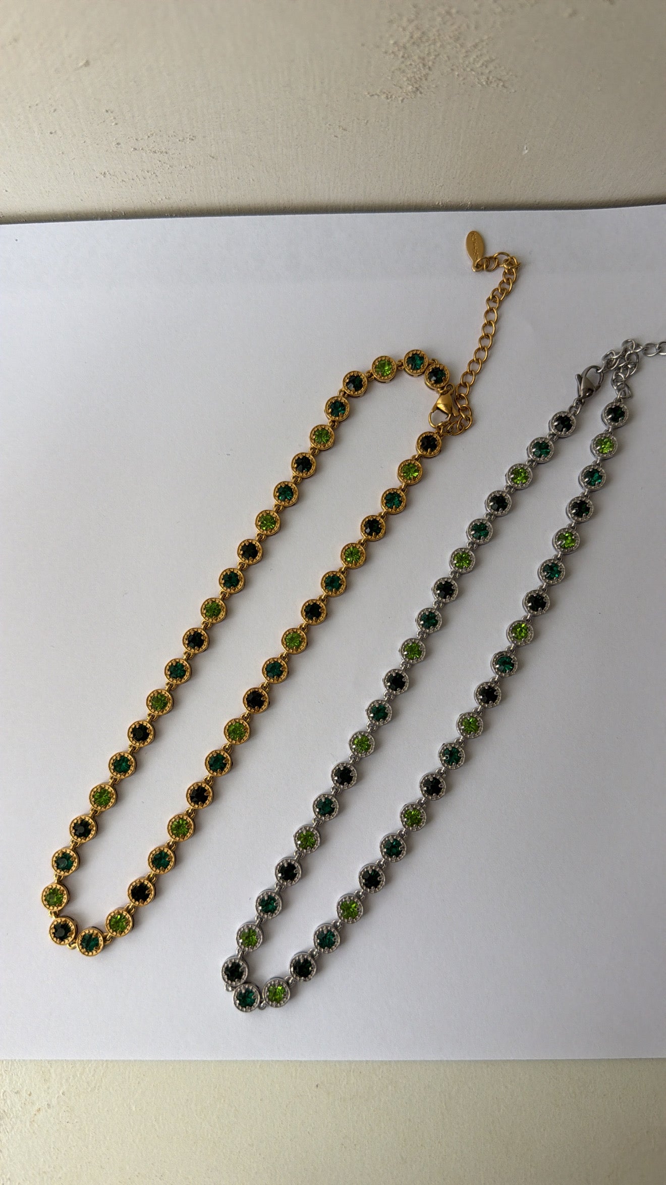 Collana luce verde