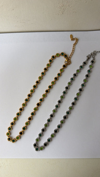 Collana luce verde