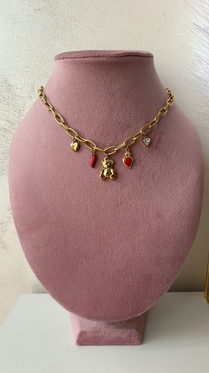 Collana multicharms sweet