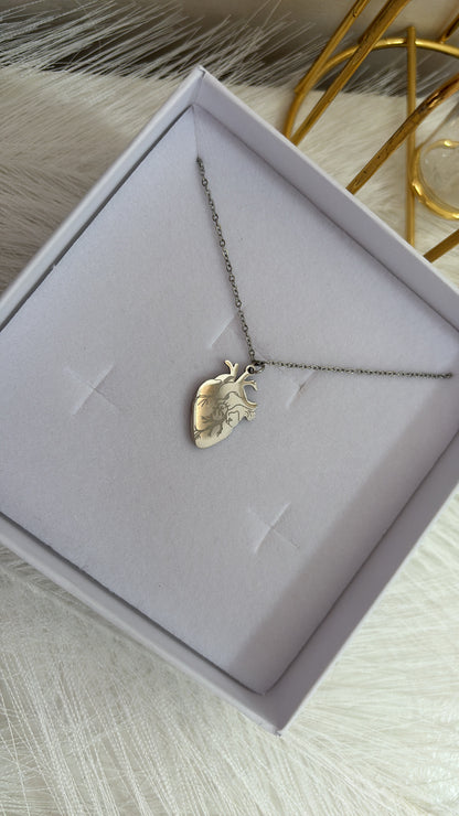 Collana cuore anatomico personalizzabile