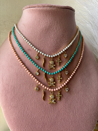 Collana rainbow multicharms