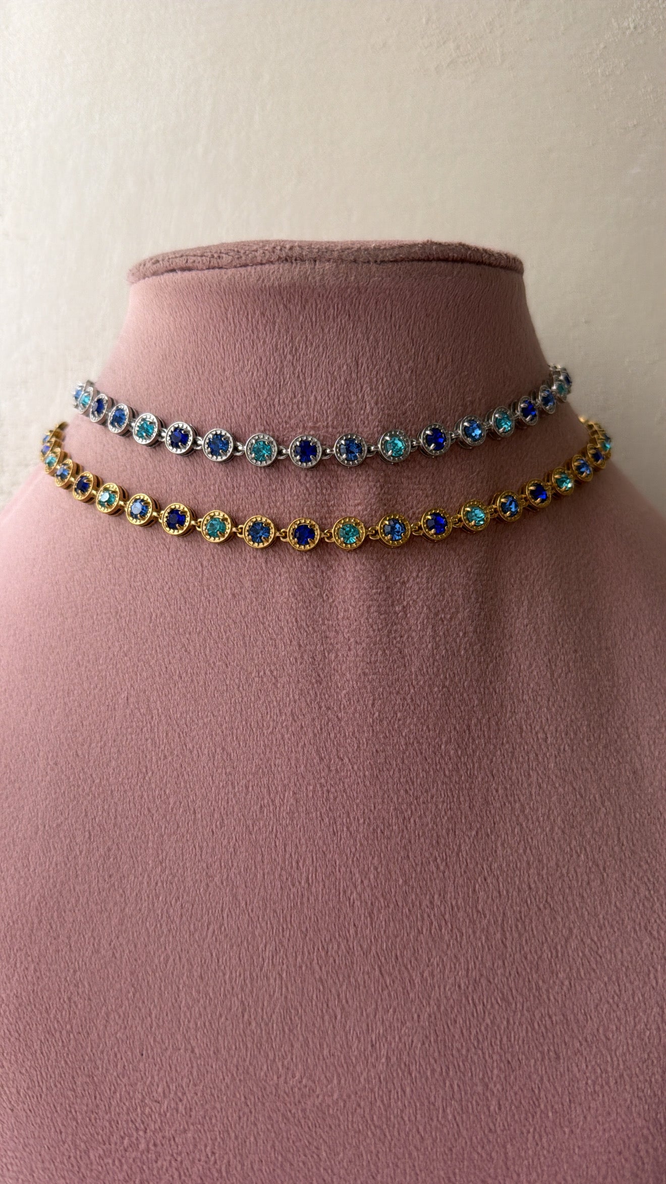 Collana luce blu
