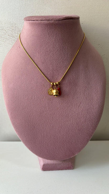 Collana campanella e peperoncino