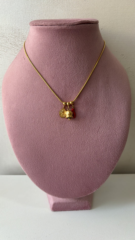 Collana campanella e peperoncino