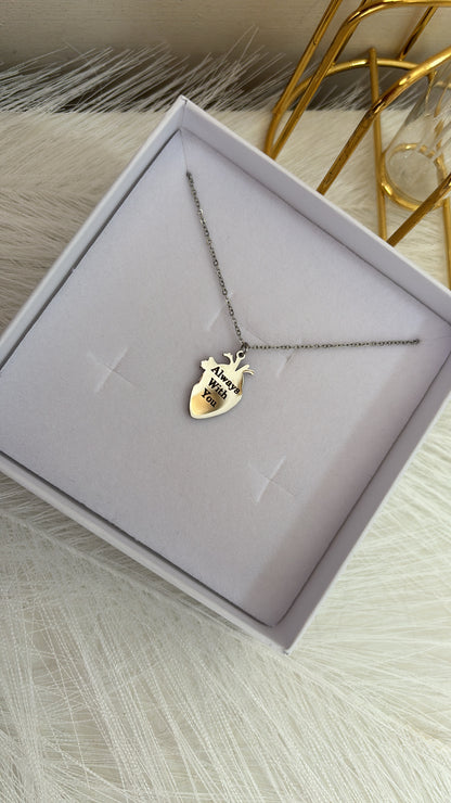 Collana cuore anatomico personalizzabile