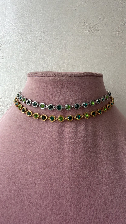 Collana luce verde