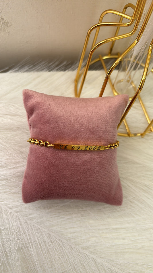 Bracciale targhetta personalizzabile