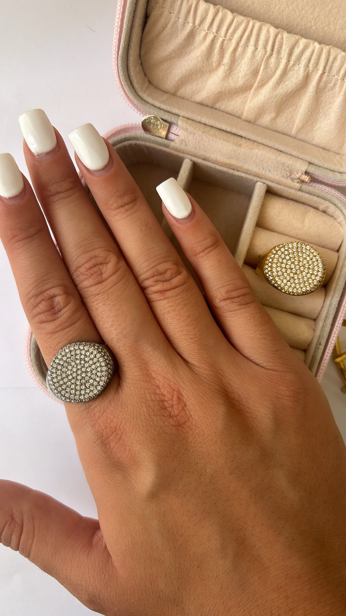 Anello crystal round