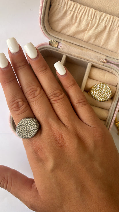 Anello crystal round