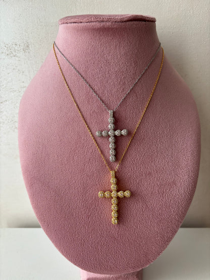 Collana cross brilliant