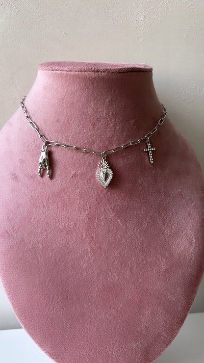Collana multi charms