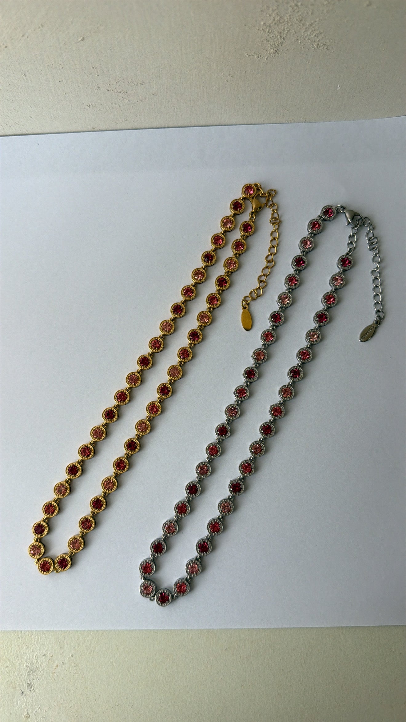 Collana luce rosa