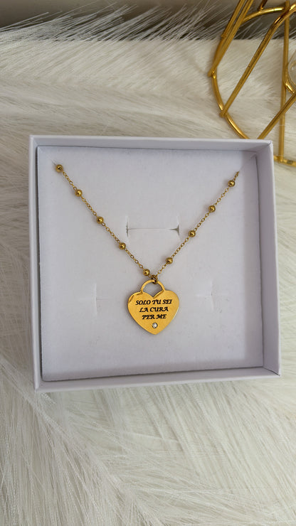 Collana cuoricino personalizzabile