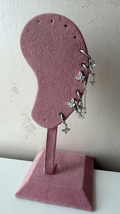 Set orecchini mariposa