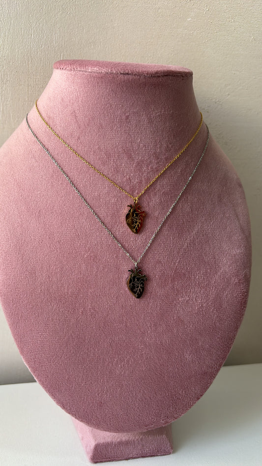 Collana cuore anatomico