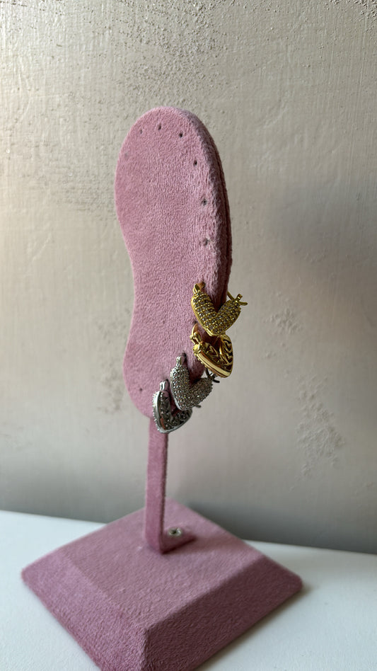Orecchini virgola brilliant