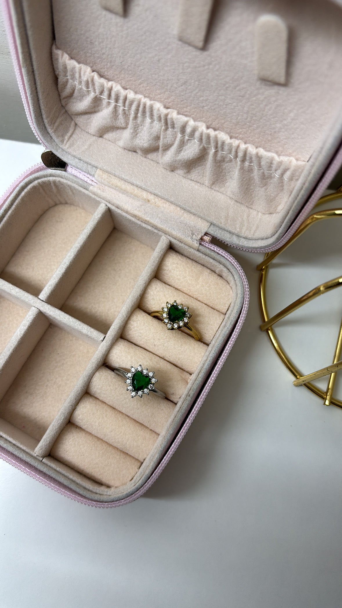 Anello mini love verde