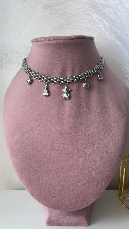 Collana aurea charms sonaglio