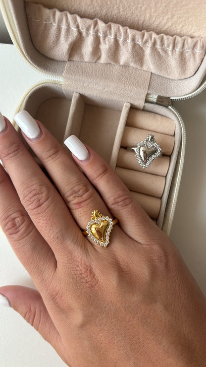 Anello cuore sacro luxury