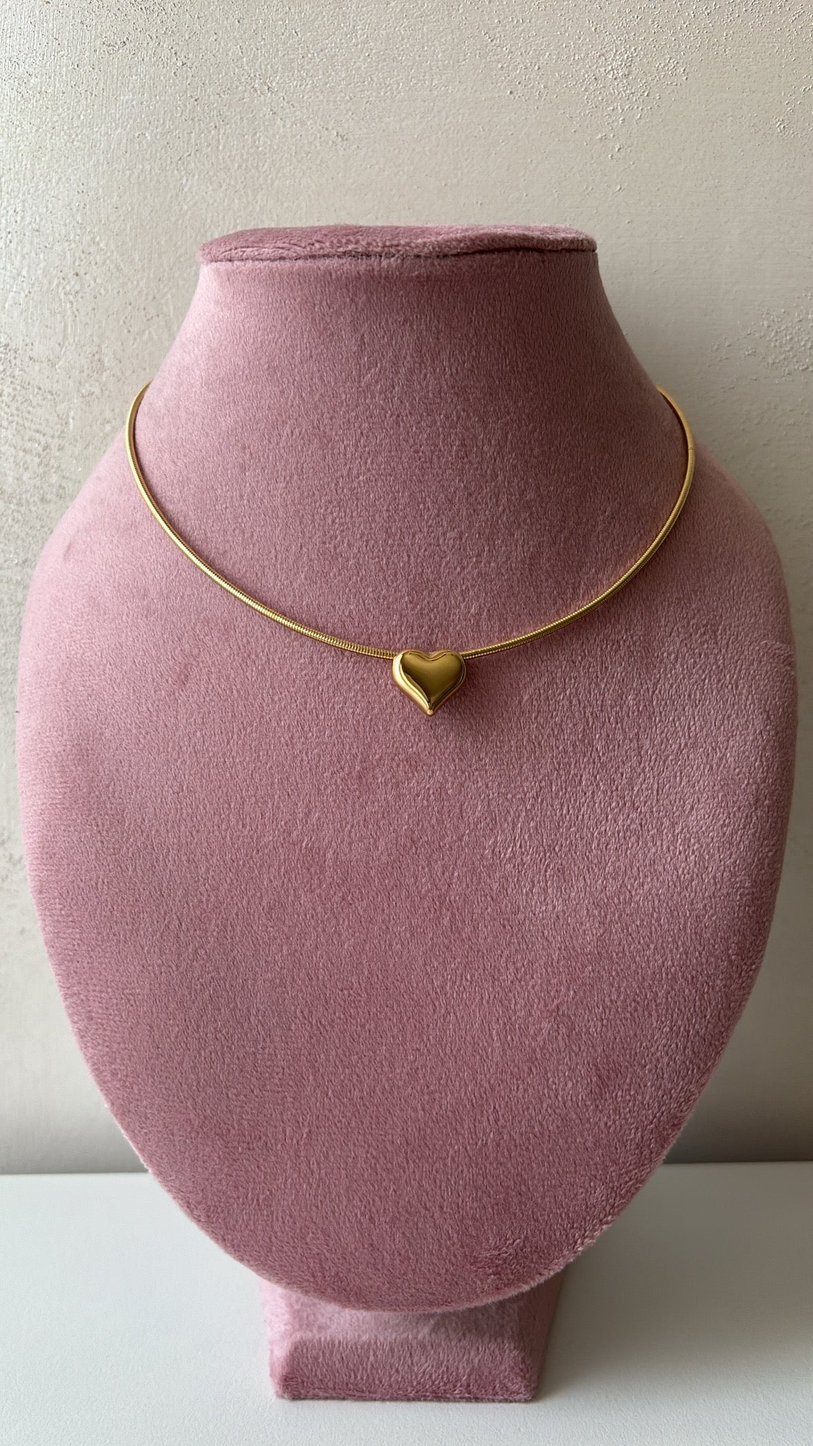Collana rigida cuore personalizzabile