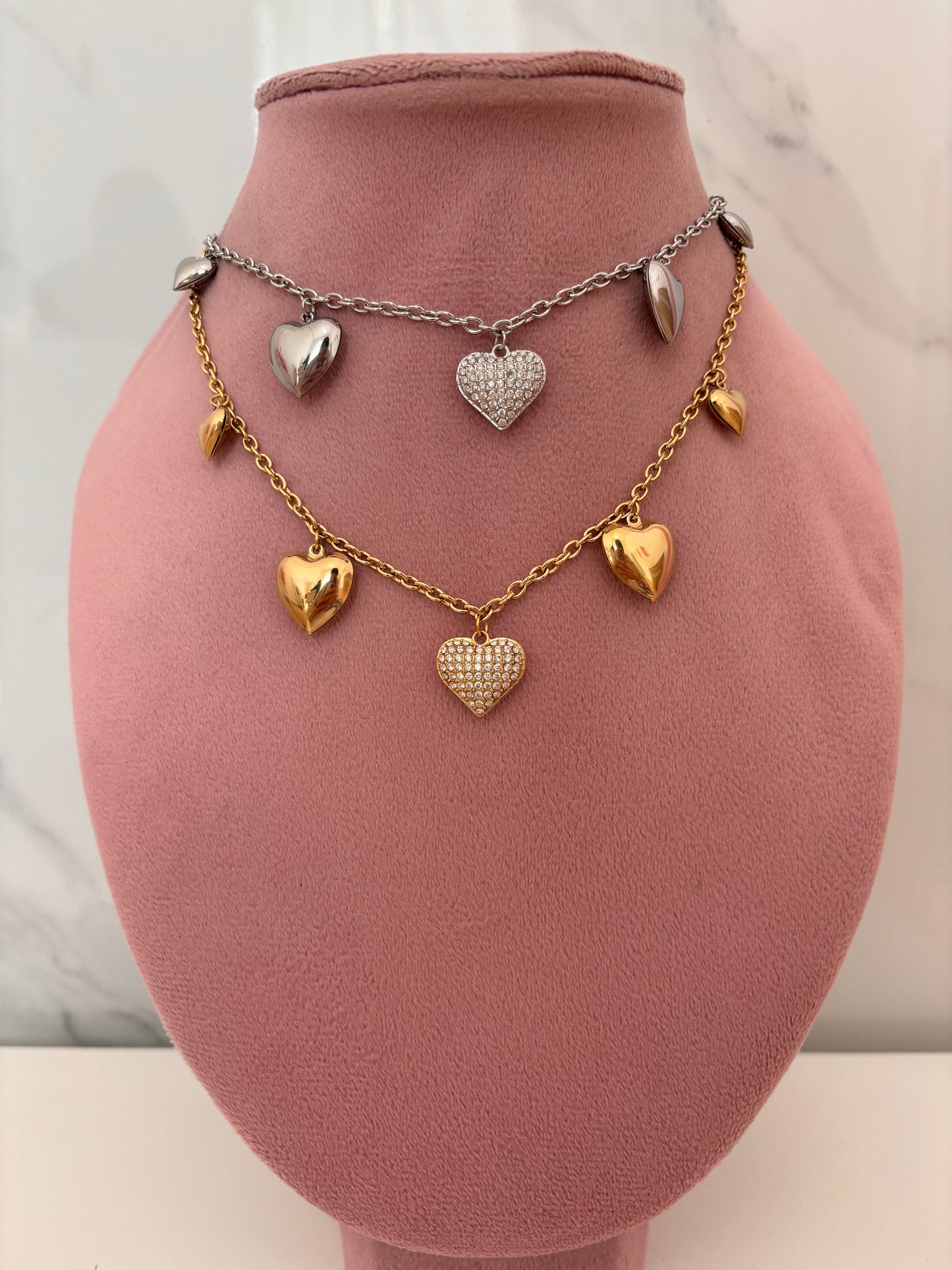 Collana cuori sonaglio brilliant