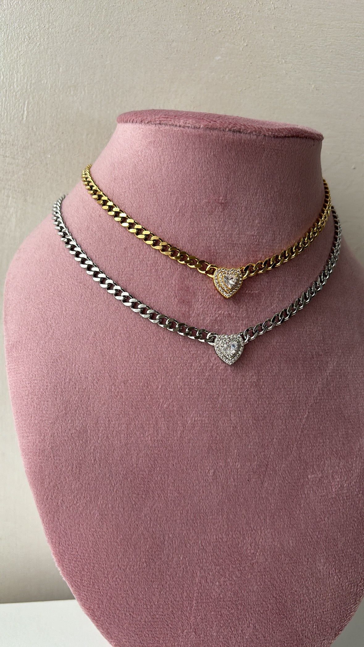 Collana groumette cuore
