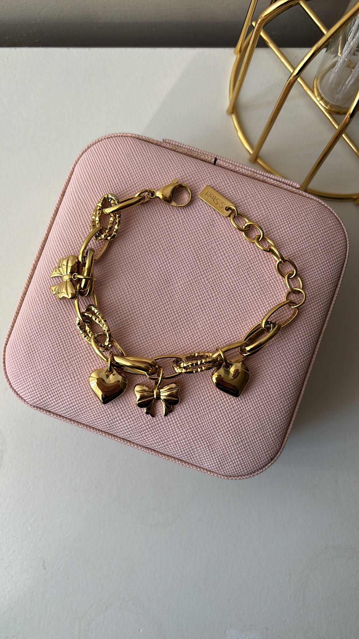 Bracciale fiocchi e cuori