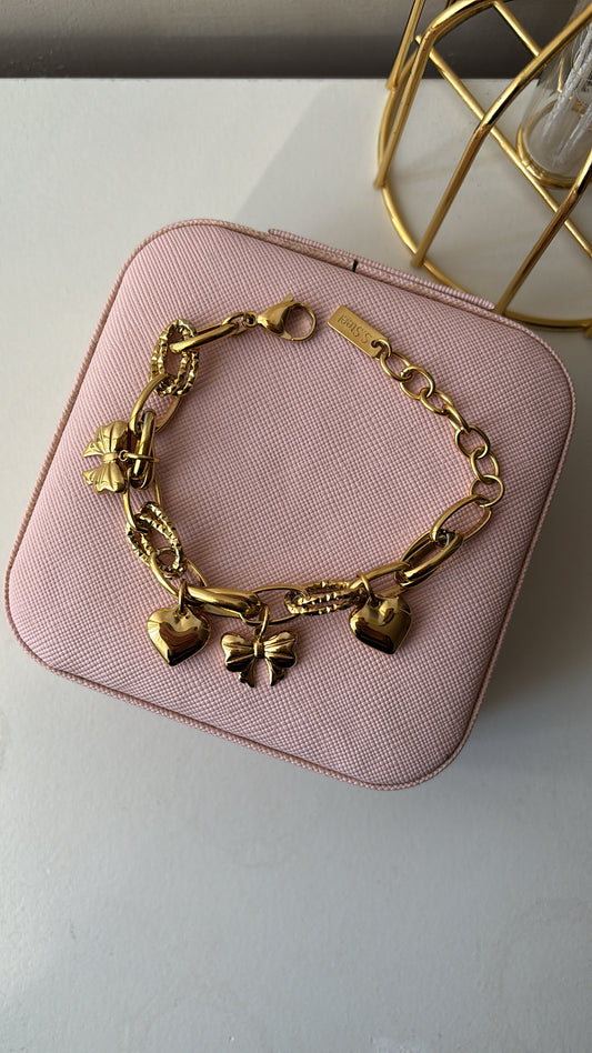 Bracciale fiocchi e cuori
