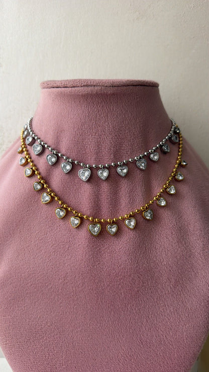 Collana cuori pendenti