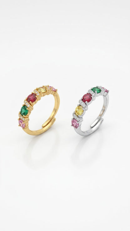 Anello veretta color