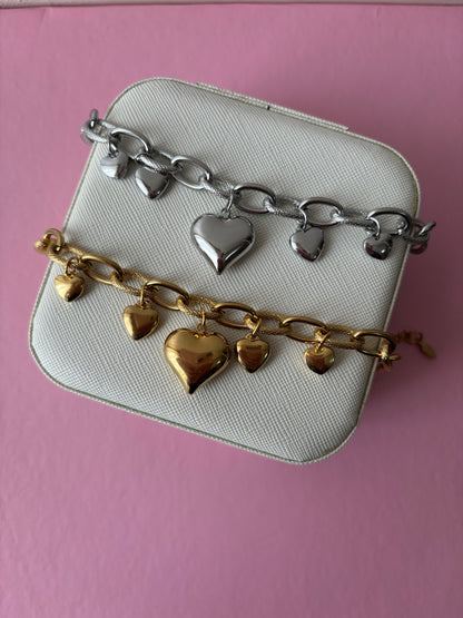 Bracciale cuori