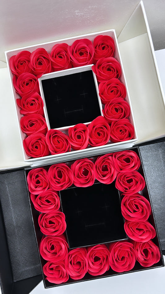 Box regalo con rose profumate