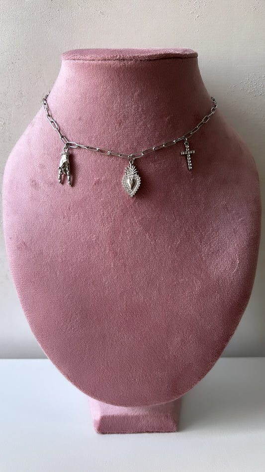 Collana multi charms