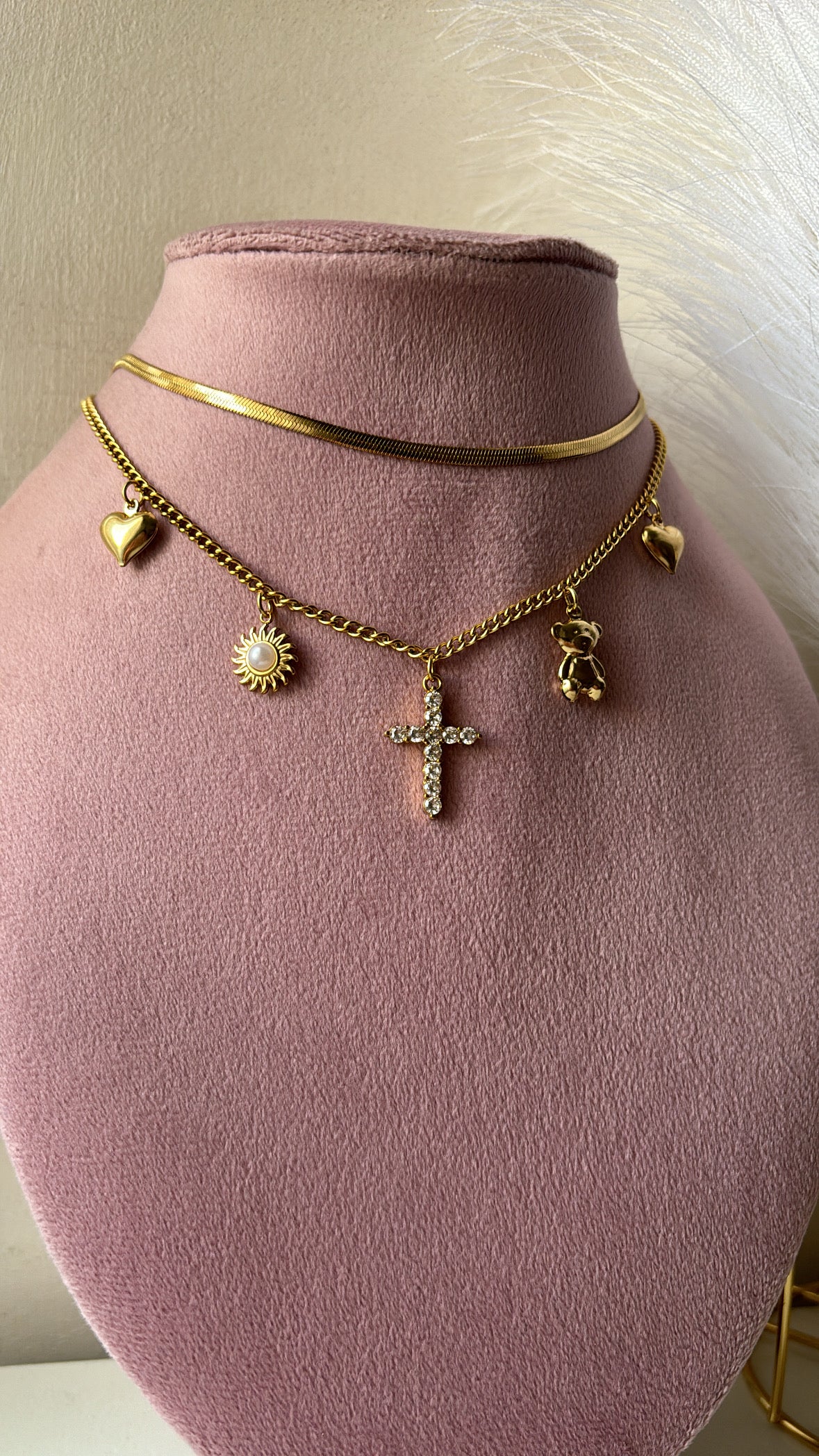 Collana snake multicharms