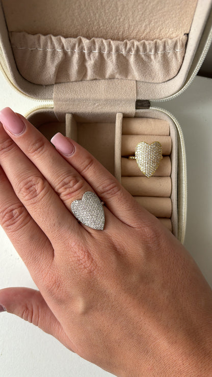 Anello cuore big luxury