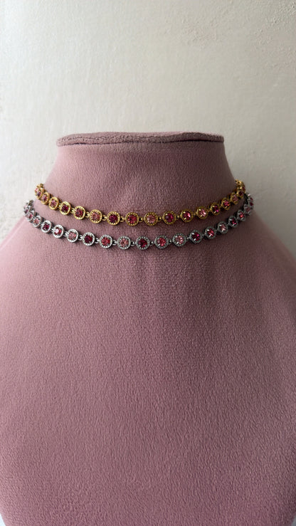 Collana luce rosa