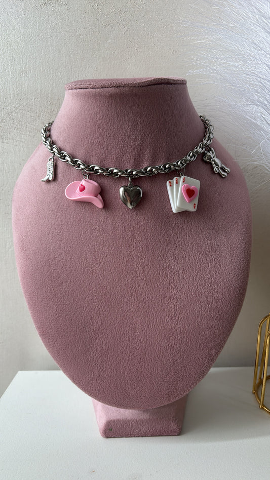 Collana multicharms cowgirl